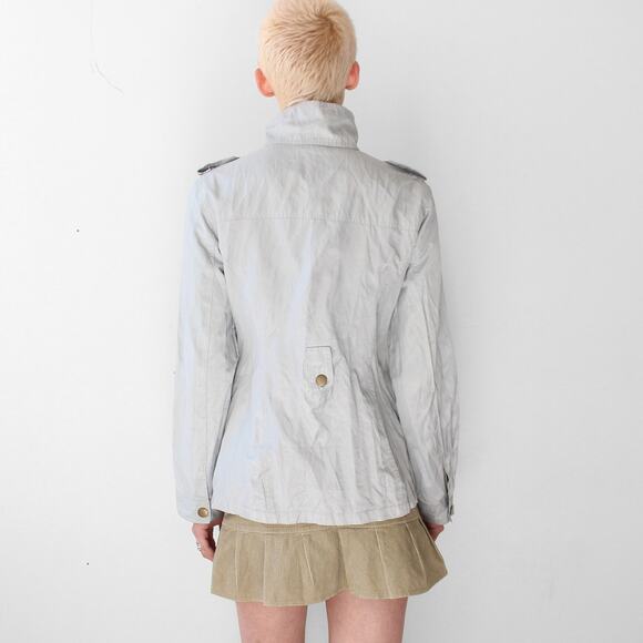 Cache Cache Silver Utility Jacket | Y2K French Style - Picture 3 of 9